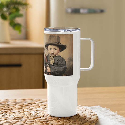 Travel Mug / White Stainless Steel / Portrait William 'Billy' Henry III