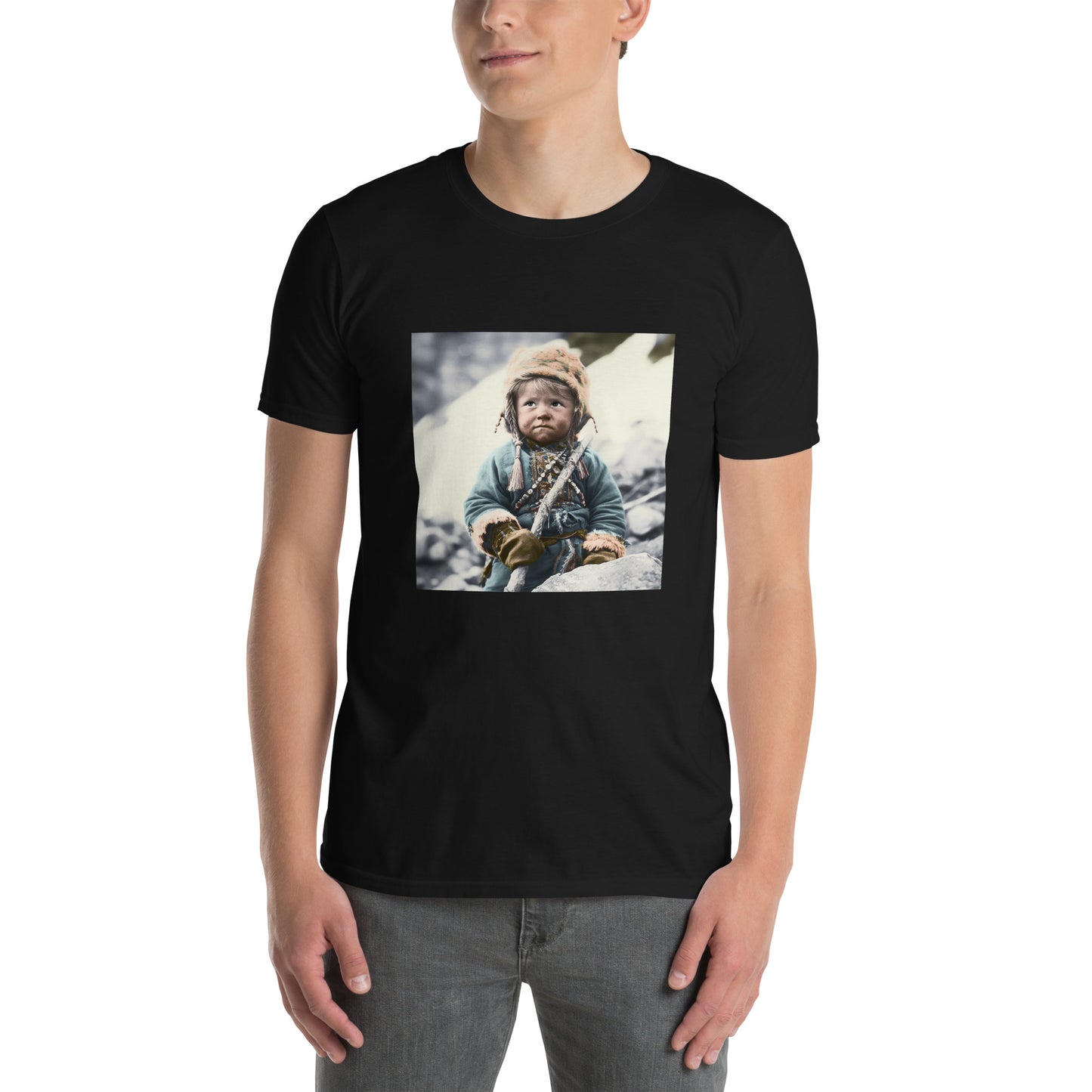 T-Shirt Unisex / Ring Spun Cotton / Portrait Ötzi Tisenjoch II