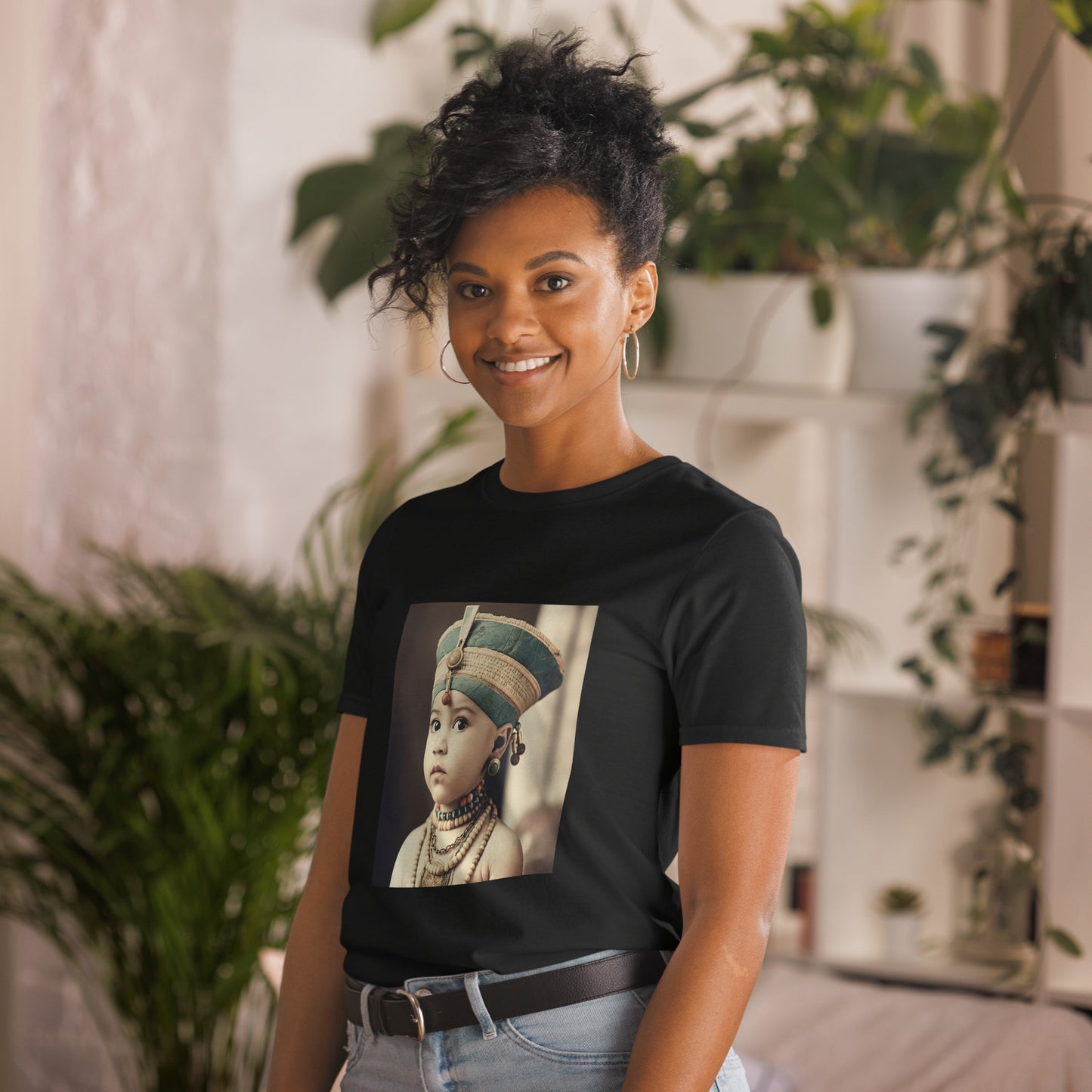 T-Shirt Unisex / Ring Spun Cotton / Portrait Nefertiti Neferneferuaten I