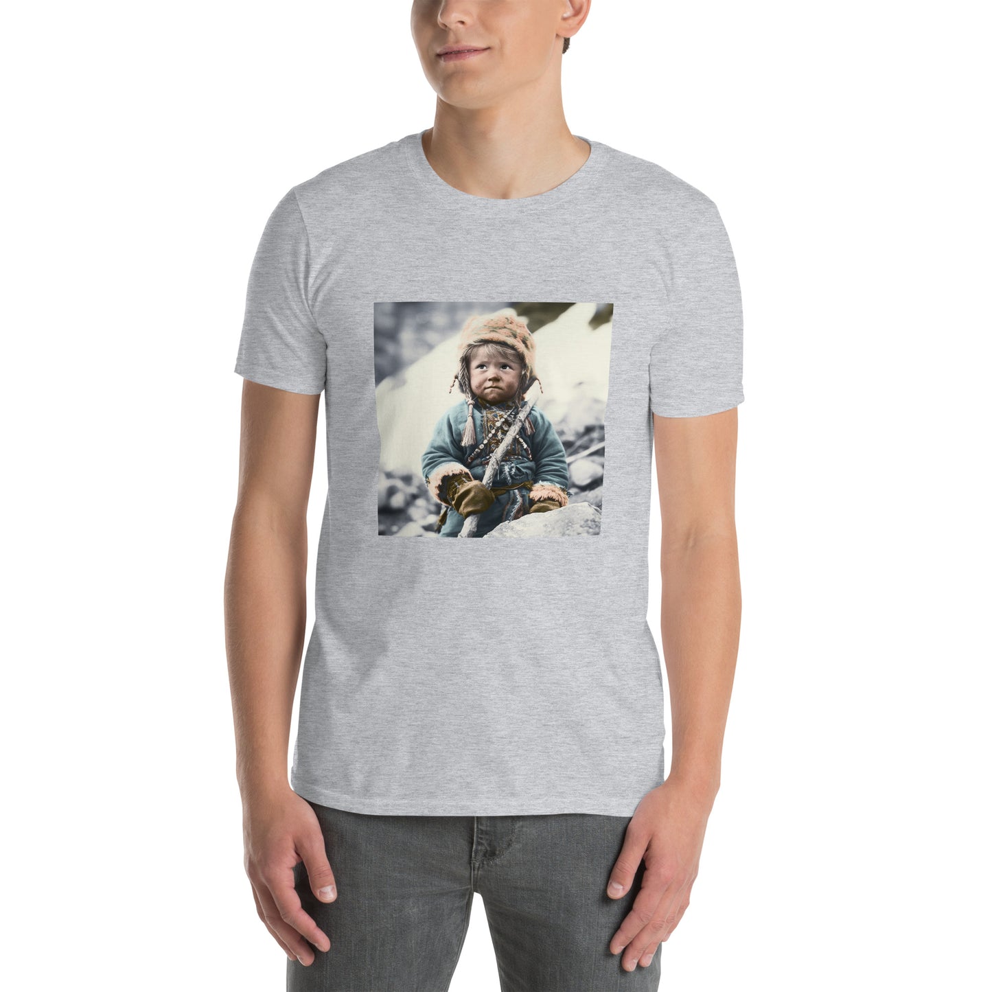 T-Shirt Unisex / Ring Spun Cotton / Portrait Ötzi Tisenjoch II