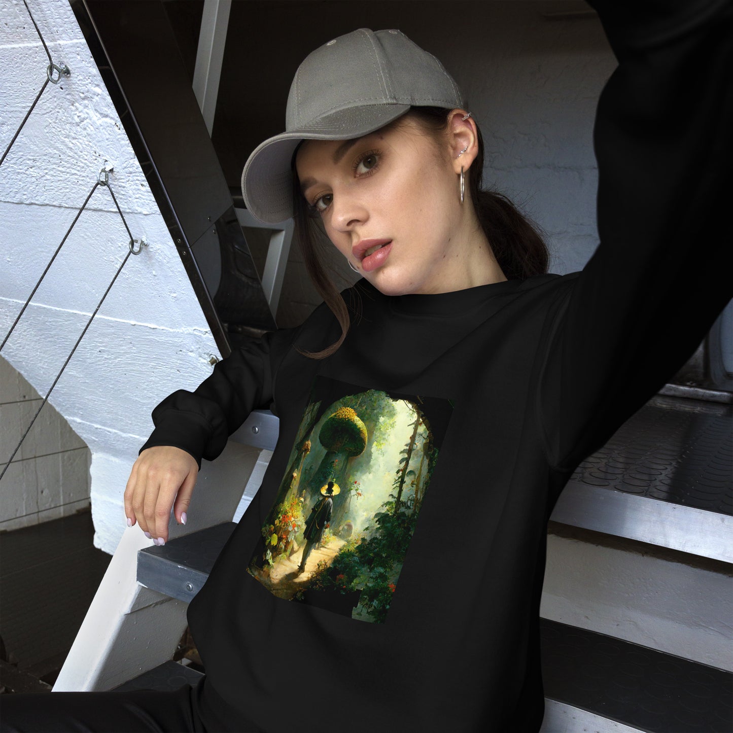 Sweatshirt Unisex / Air Spun Cotton / Fairytale Forest #2