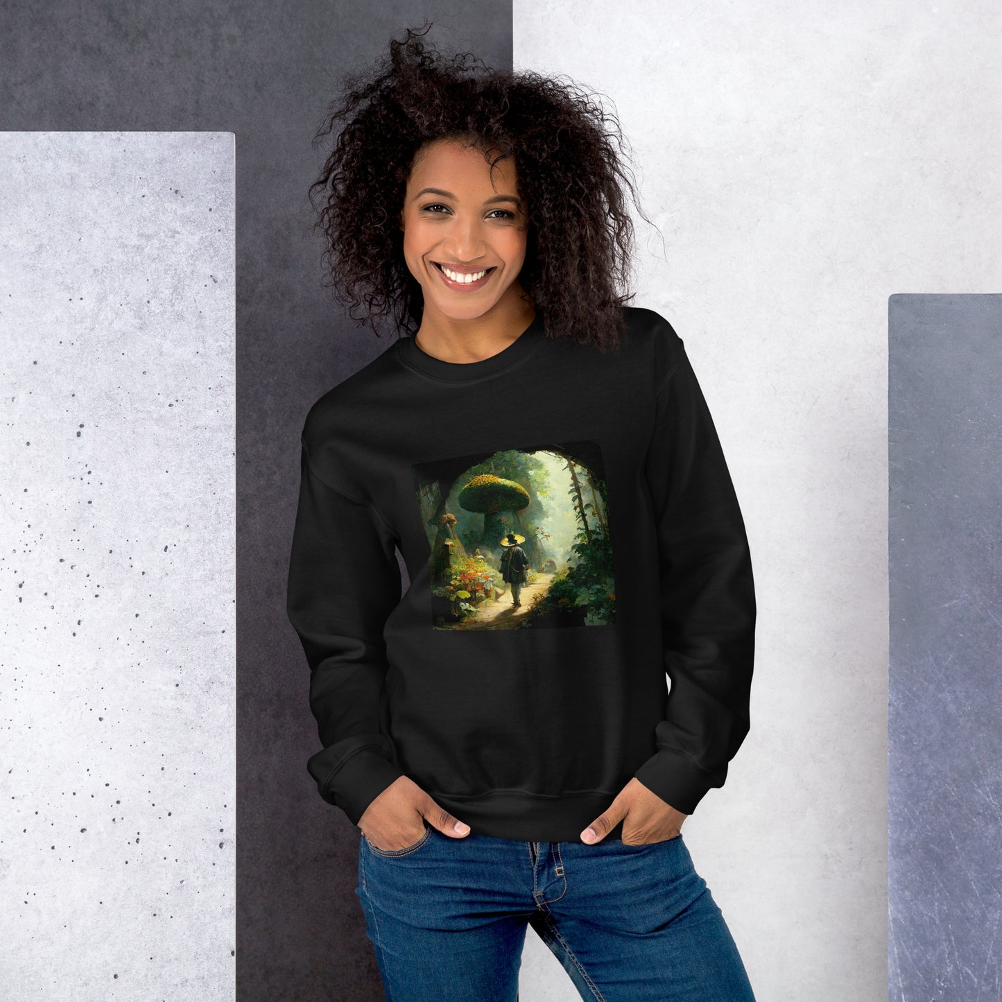 Sweatshirt Unisex / Air Spun Cotton / Fairytale Forest #2