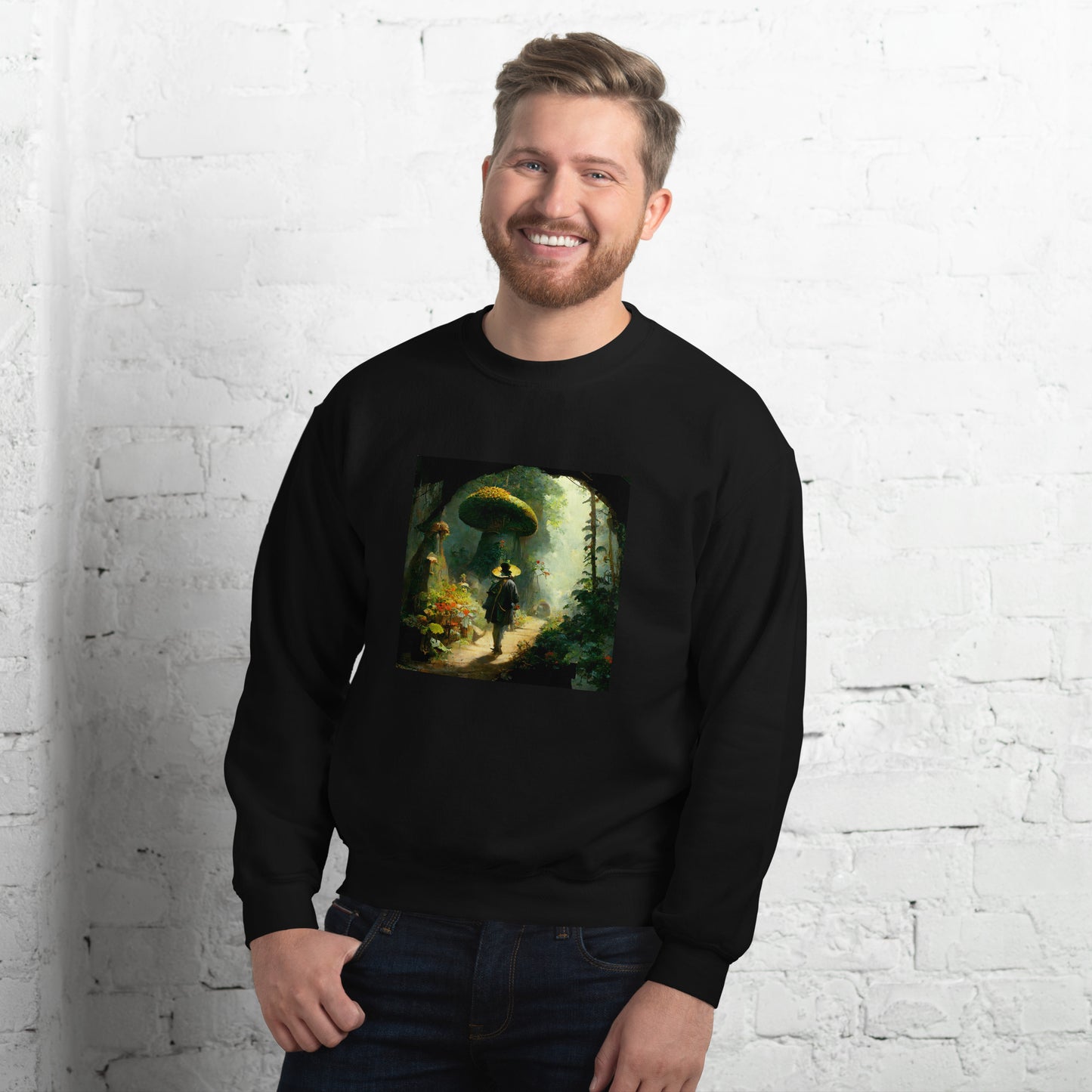 Sweatshirt Unisex / Air Spun Cotton / Fairytale Forest #2