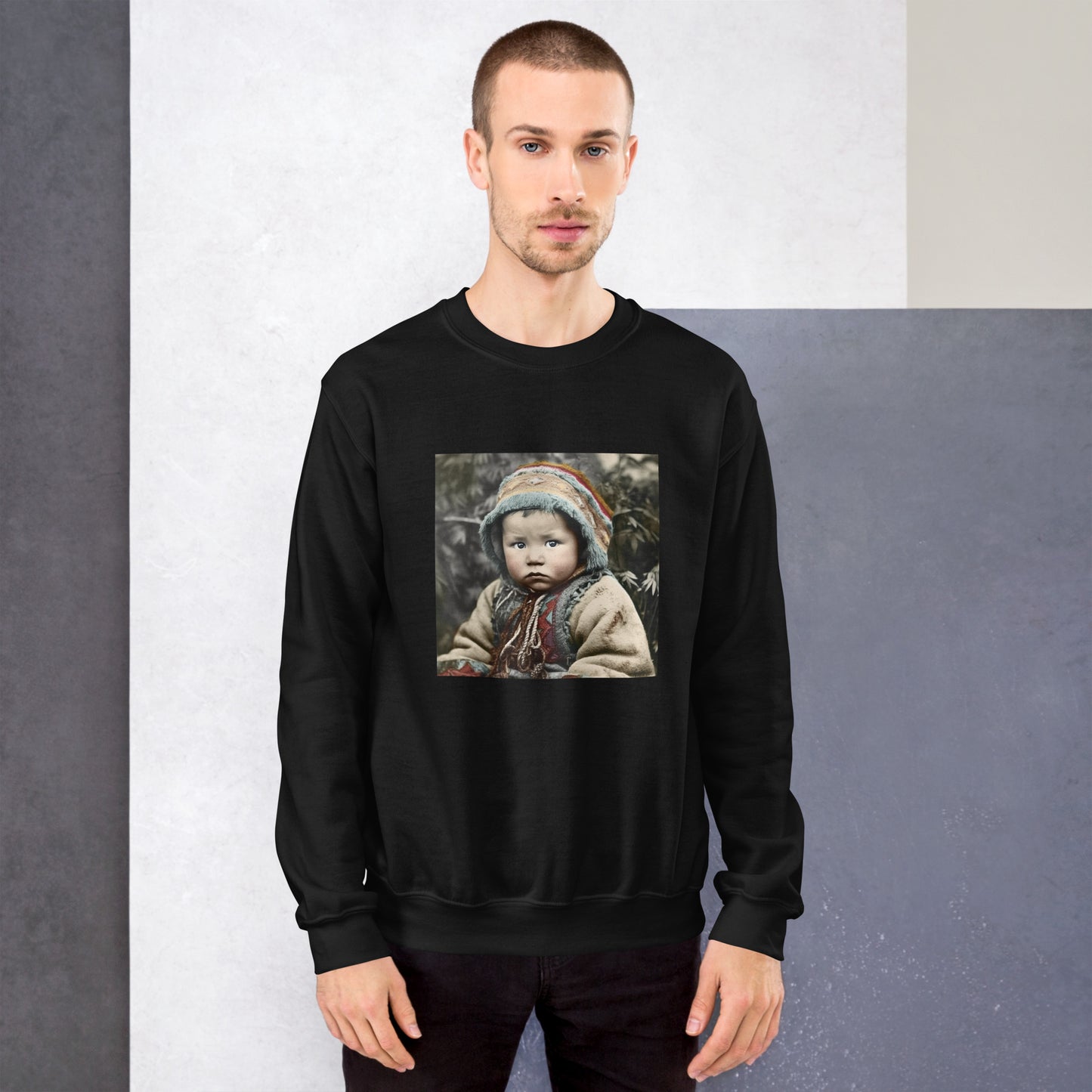 Sweatshirt Unisex / Air Spun Cotton / Portrait Koelbjerg Child I