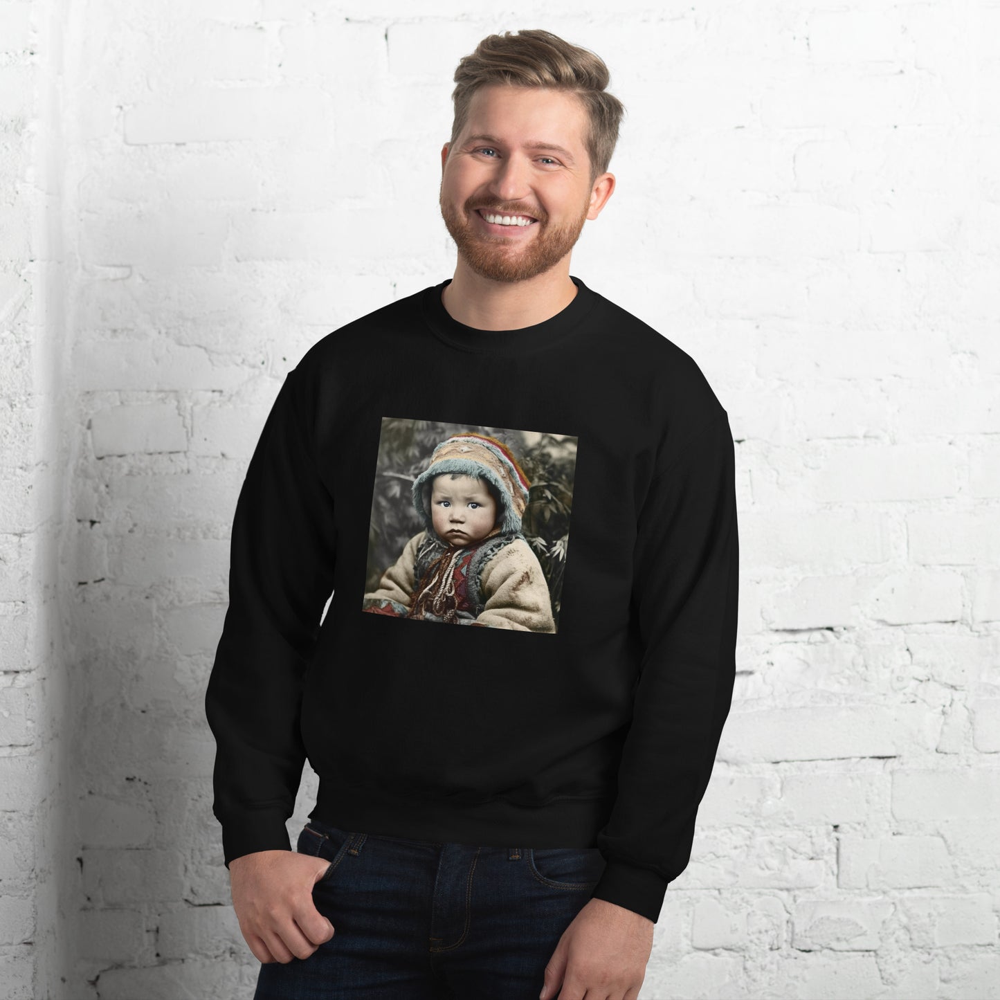 Sweatshirt Unisex / Air Spun Cotton / Portrait Koelbjerg Child I