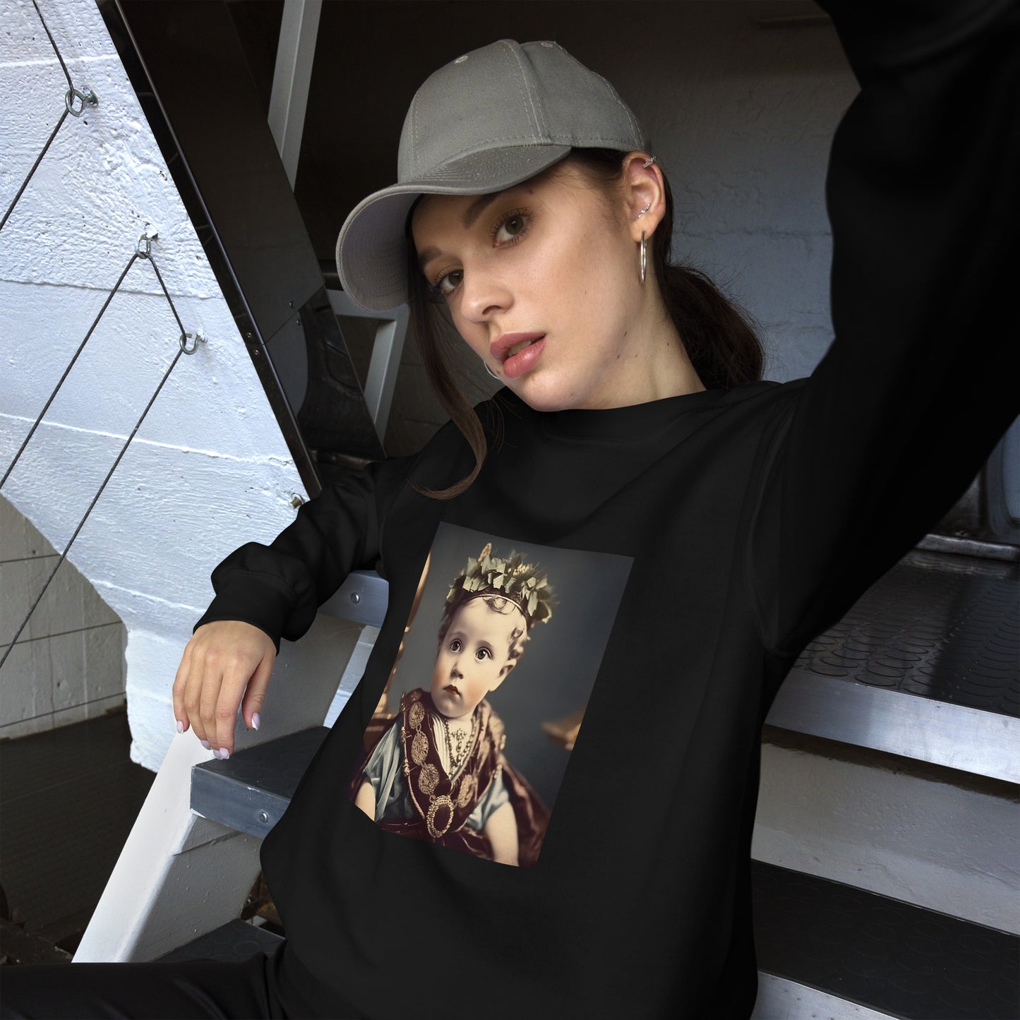 Sweatshirt Unisex / Air Spun Cotton / Portrait Gaius Julius I