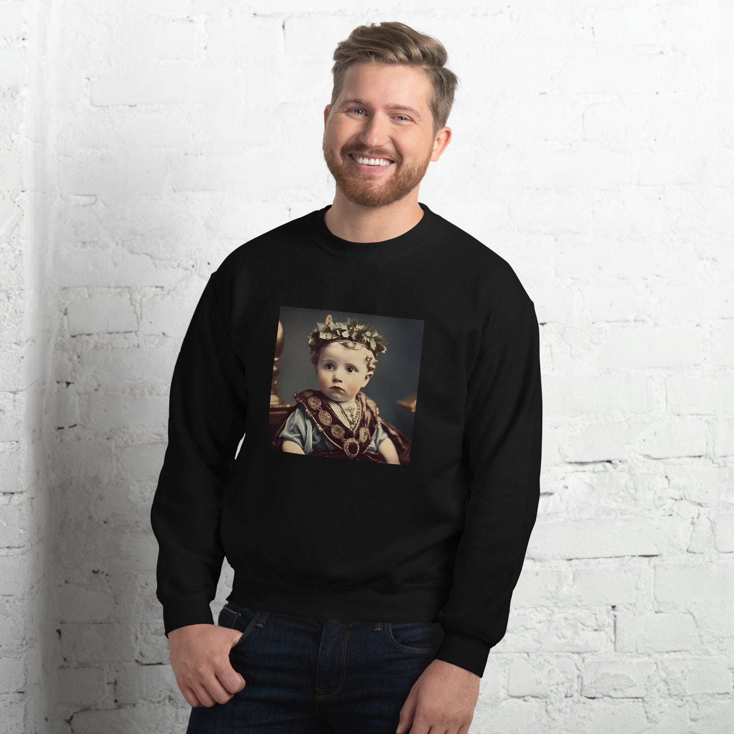 Sweatshirt Unisex / Air Spun Cotton / Portrait Gaius Julius I