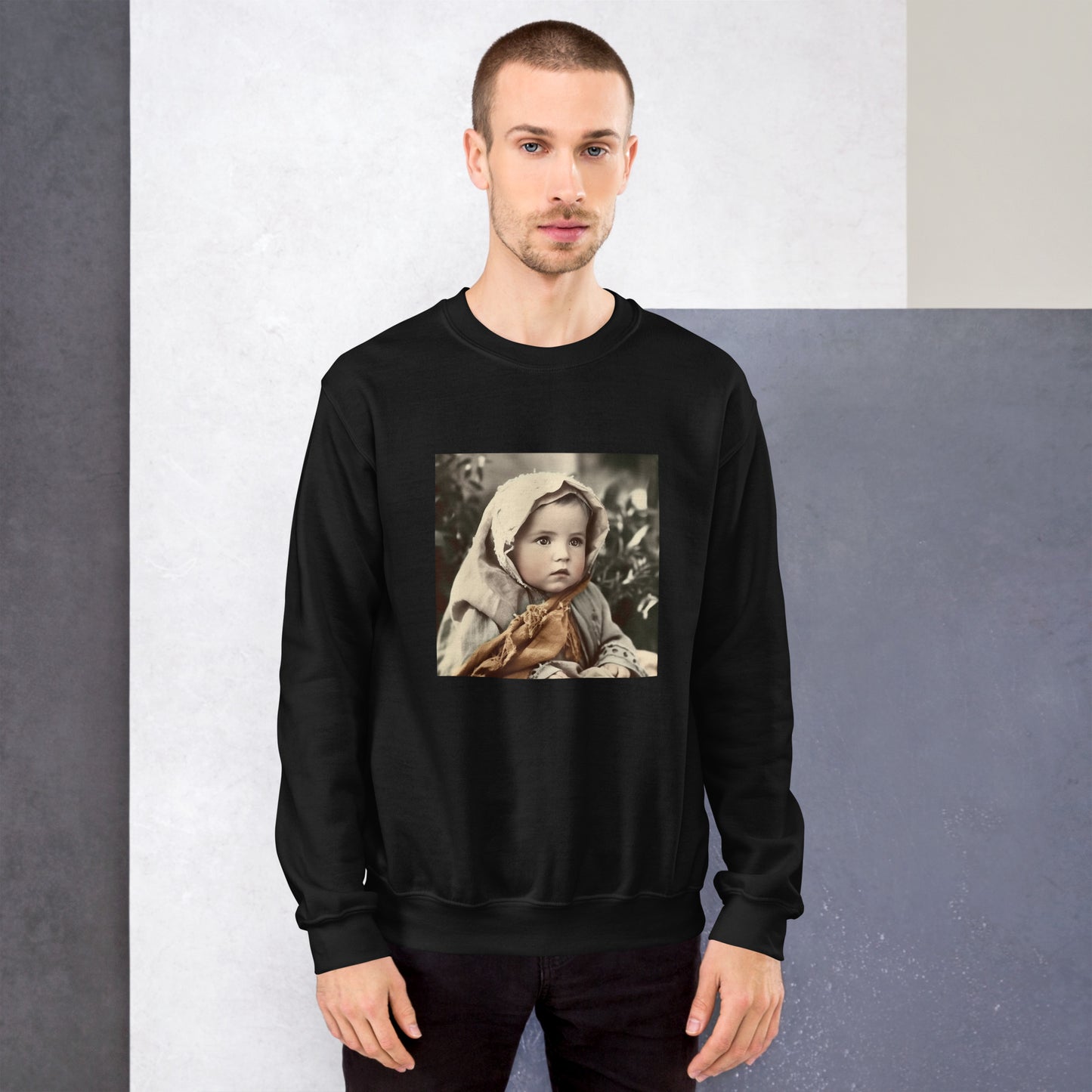 Sweatshirt Unisex / Air Spun Cotton / Portrait Jesus Nazareth I