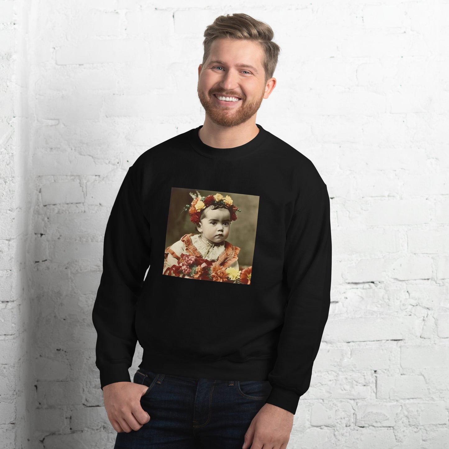 Sweatshirt Unisex / Air Spun Cotton / Portrait Magdalena Frida I