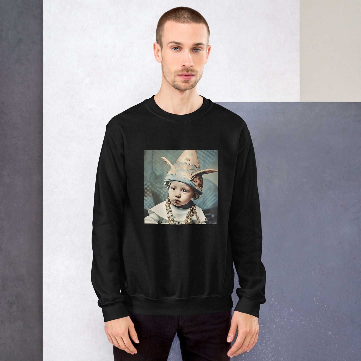 Sweatshirt Unisex / Air Spun Cotton / Portrait Akhenaten Amenhotep II