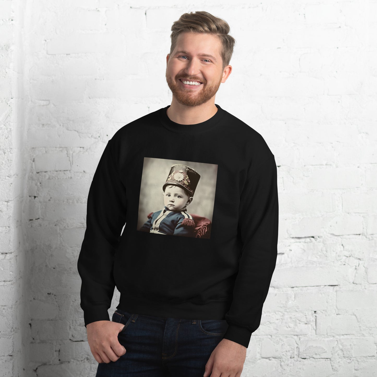 Sweatshirt Unisex / Air Spun Cotton / Portrait Napoleon Carlo III