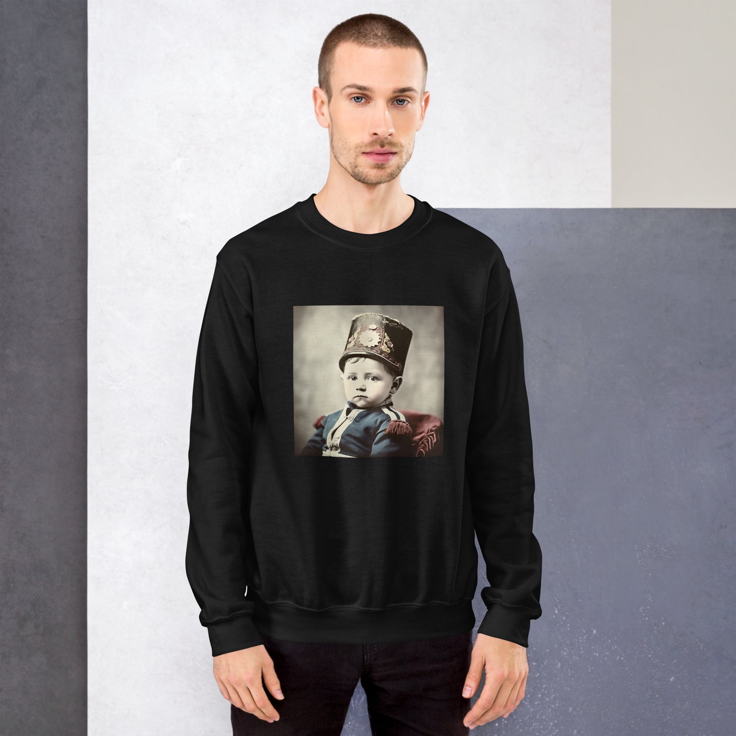 Sweatshirt Unisex / Air Spun Cotton / Portrait Napoleon Carlo III