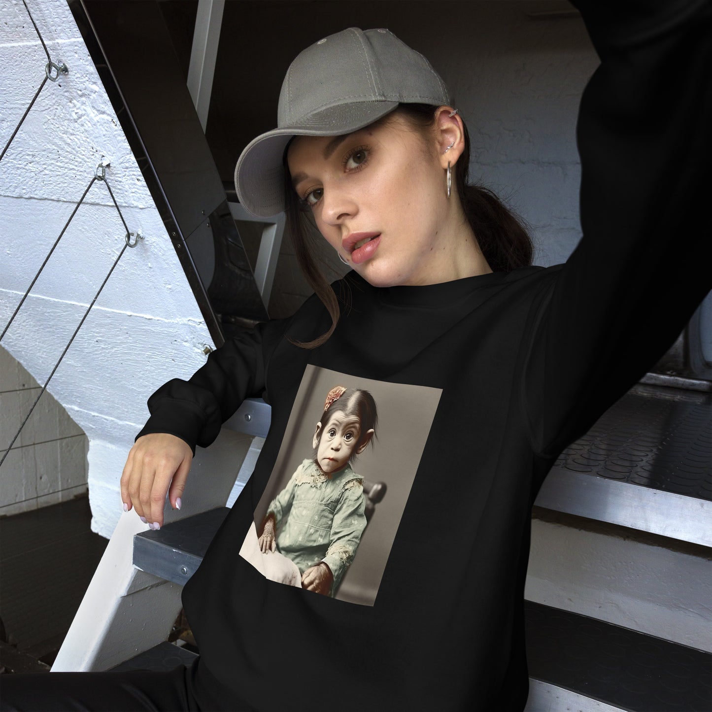 Sweatshirt Unisex / Air Spun Cotton / Portrait Lucy Dinkinesh I