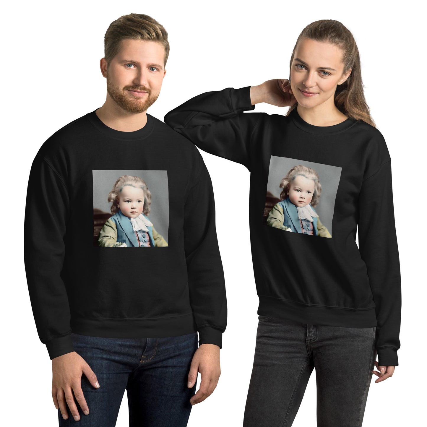 Sweatshirt Unisex / Air Spun Cotton / Portrait Johann Sebastian V