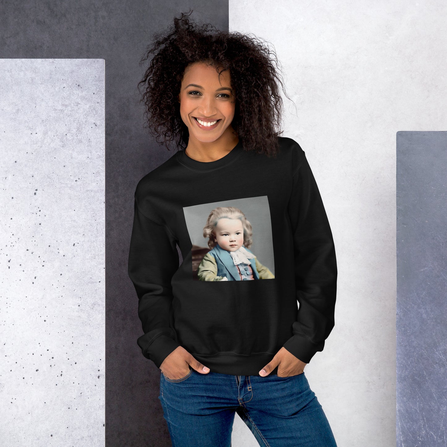 Sweatshirt Unisex / Air Spun Cotton / Portrait Johann Sebastian V