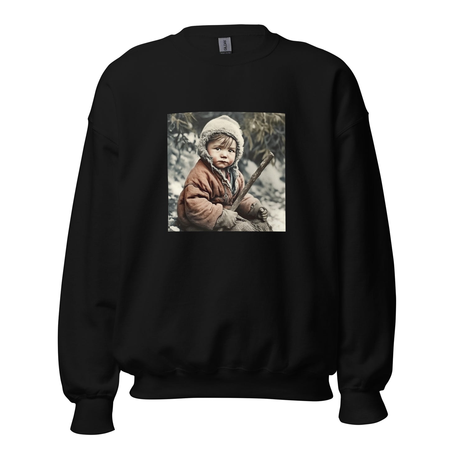 Sweatshirt Unisex / Air Spun Cotton / Portrait Ötzi Tisenjoch I