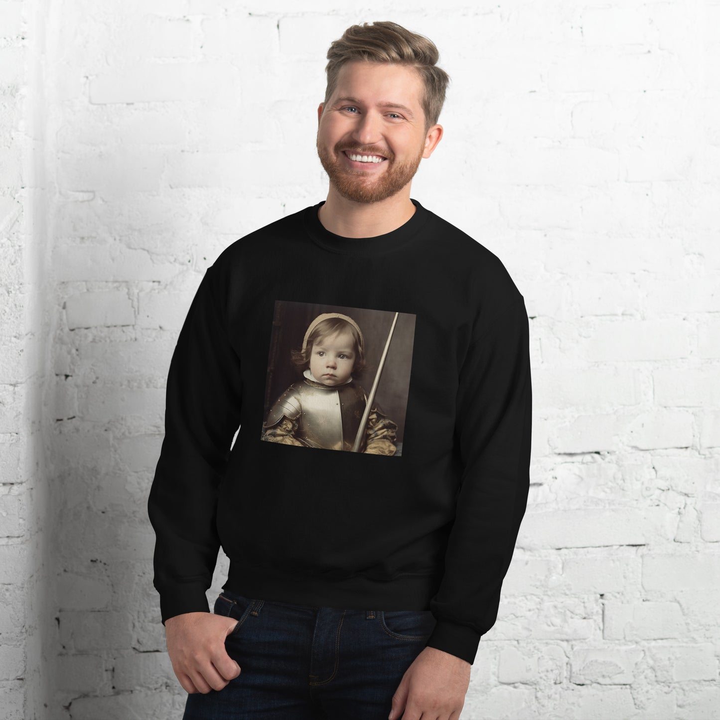 Sweatshirt Unisex / Air Spun Cotton / Portrait Jeanne 'Joan' Arc II