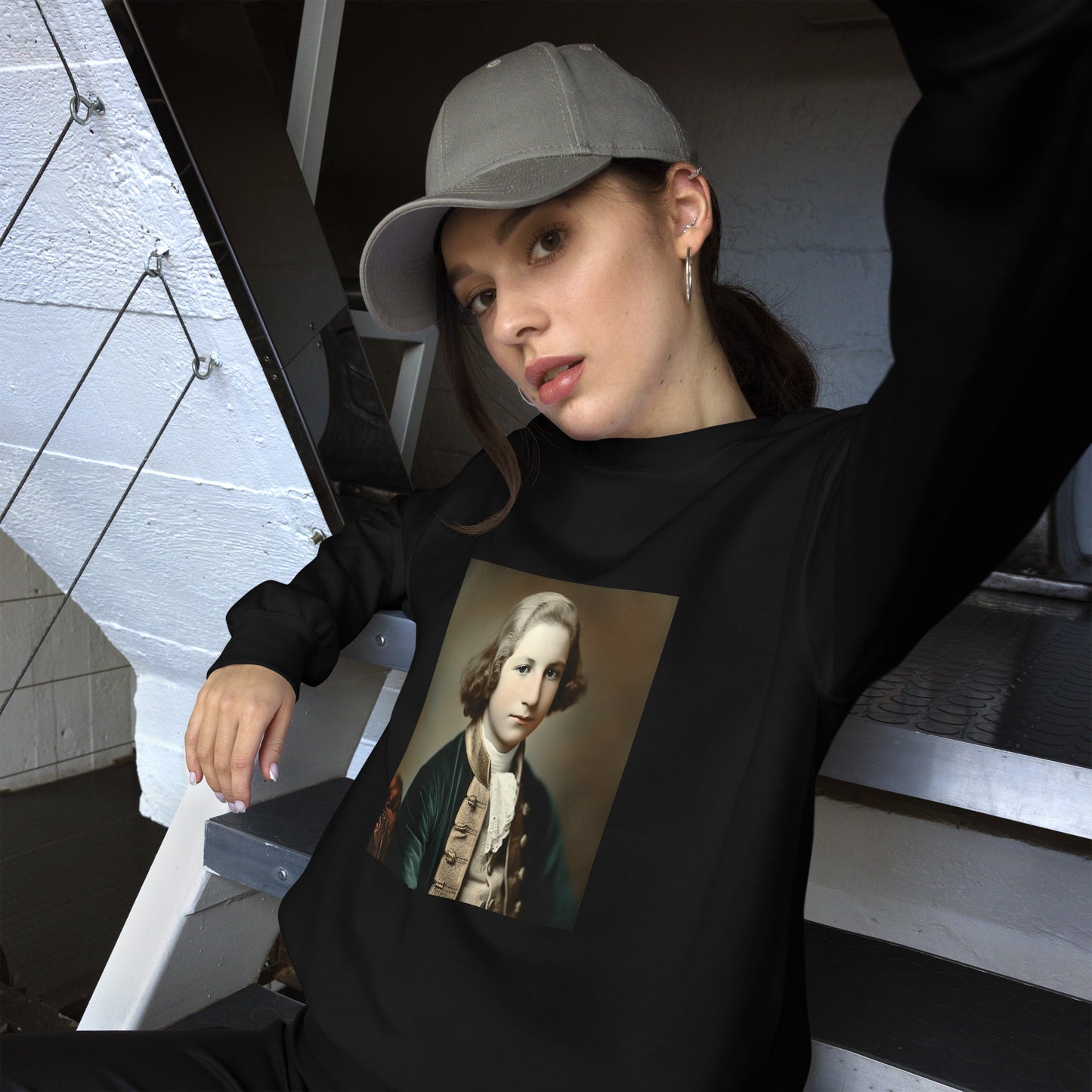 Sweatshirt Unisex / Air Spun Cotton / Portrait George Augustine I