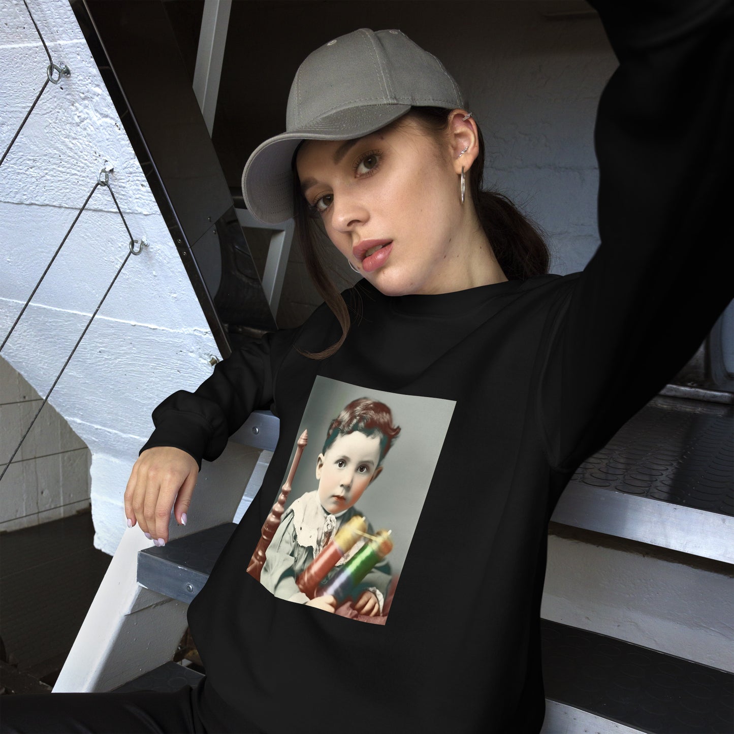 Sweatshirt Unisex / Air Spun Cotton / Portrait Nikola Milutin I