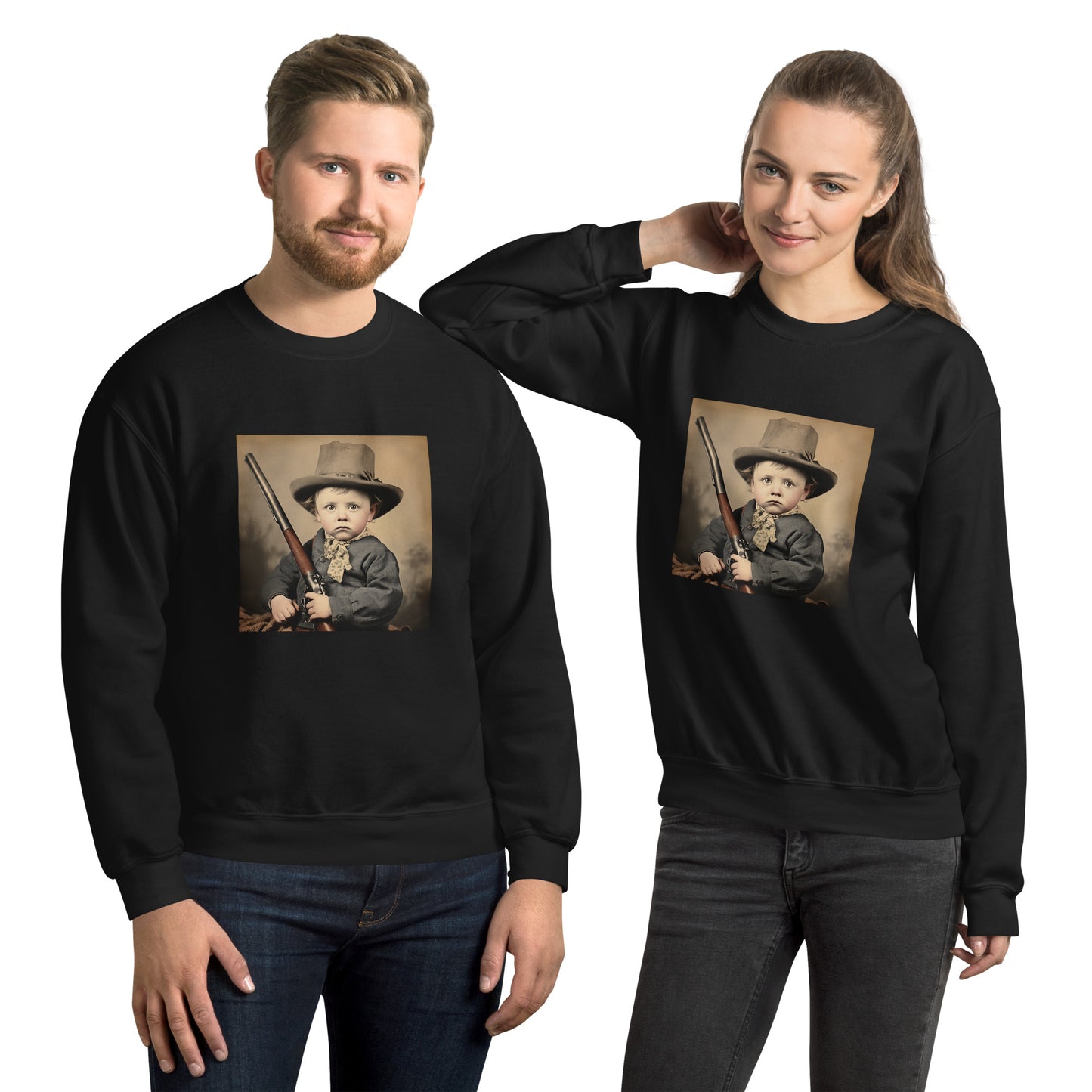 Sweatshirt Unisex / Air Spun Cotton / Portrait William 'Billy' Henry III