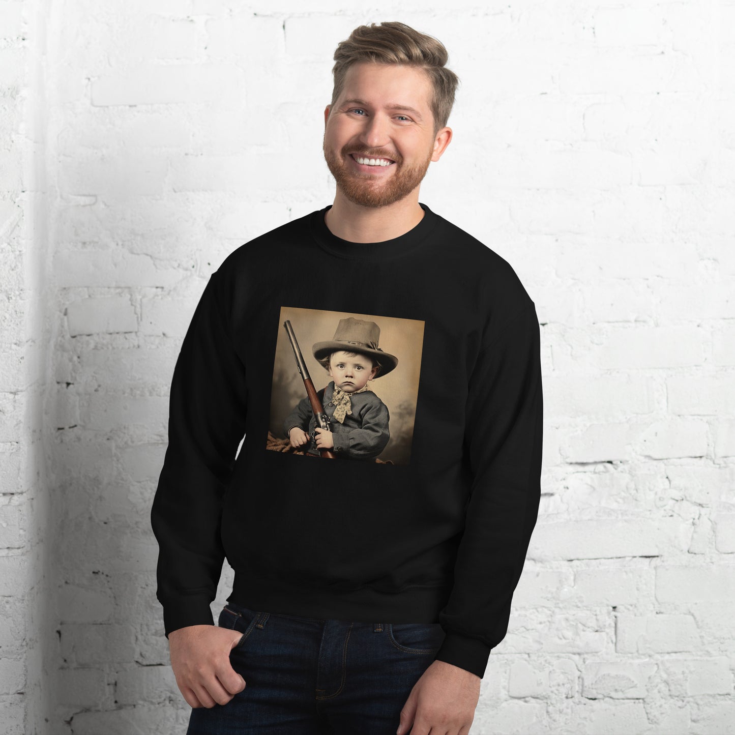 Sweatshirt Unisex / Air Spun Cotton / Portrait William 'Billy' Henry III