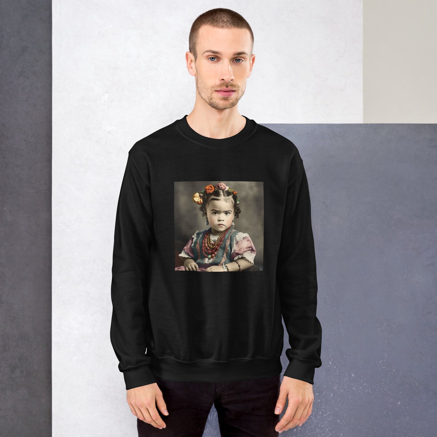 Sweatshirt Unisex / Air Spun Cotton / Portrait Magdalena Frida VIII