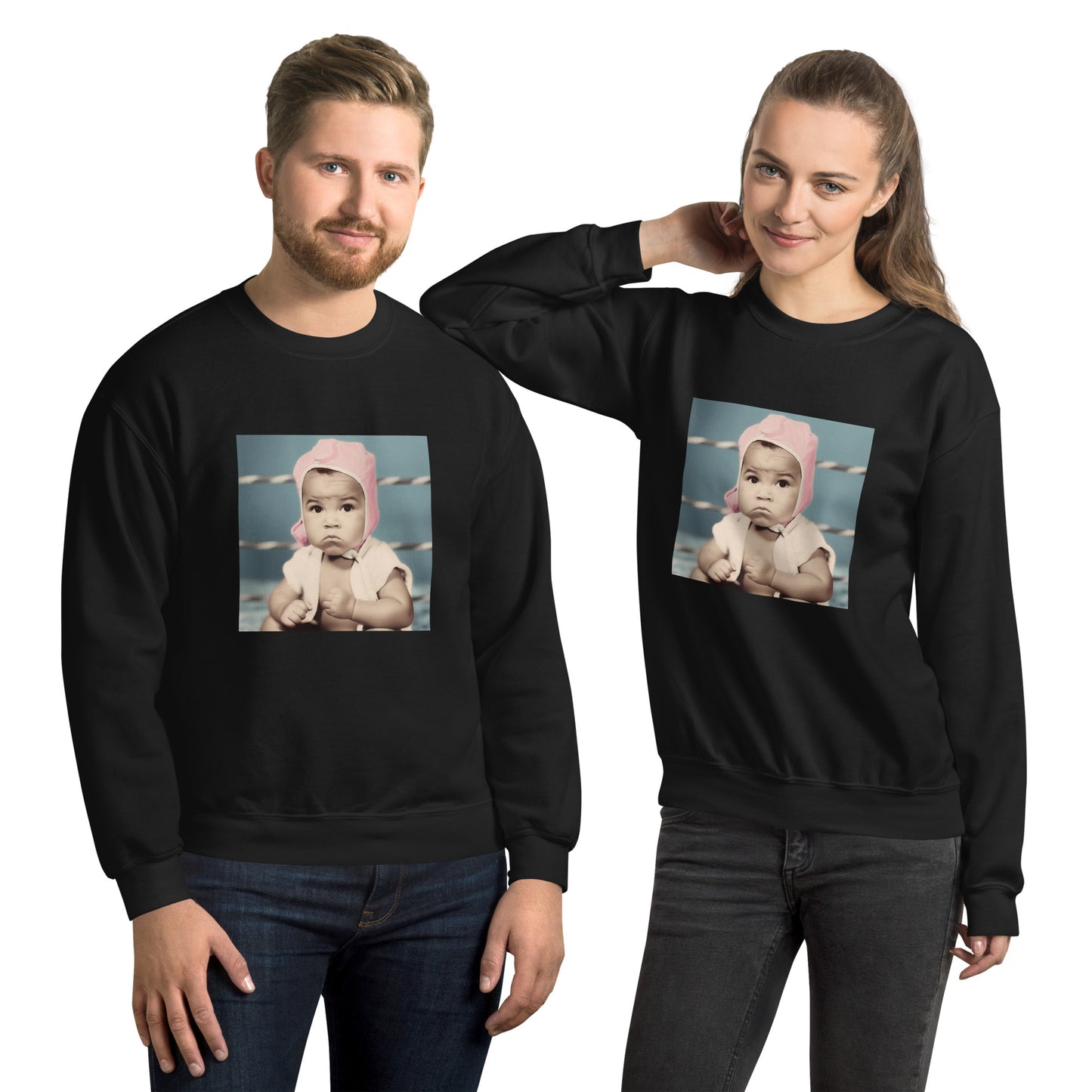 Sweatshirt Unisex / Air Spun Cotton / Portrait Cassius 'Muhammad' Marcellus III