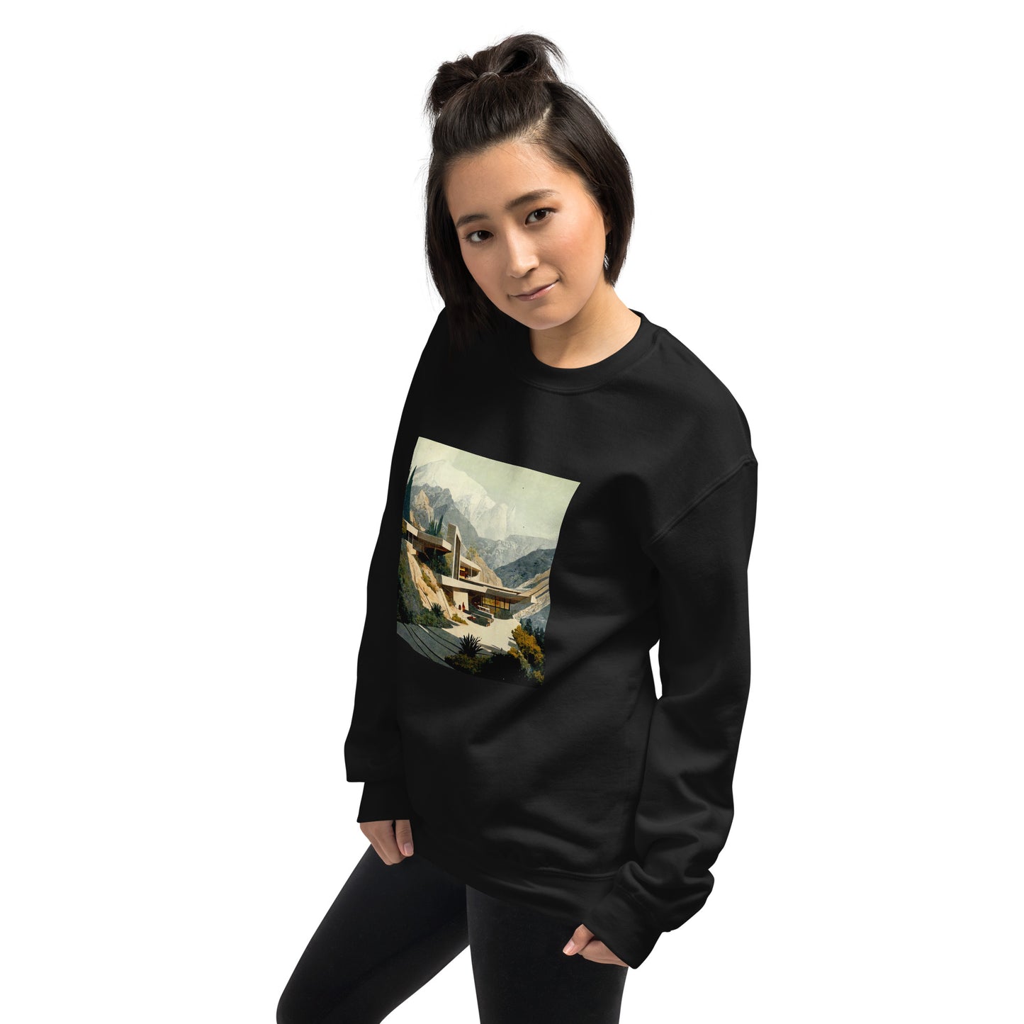 Sweatshirt Unisex / Air Spun Cotton / Architecture #1