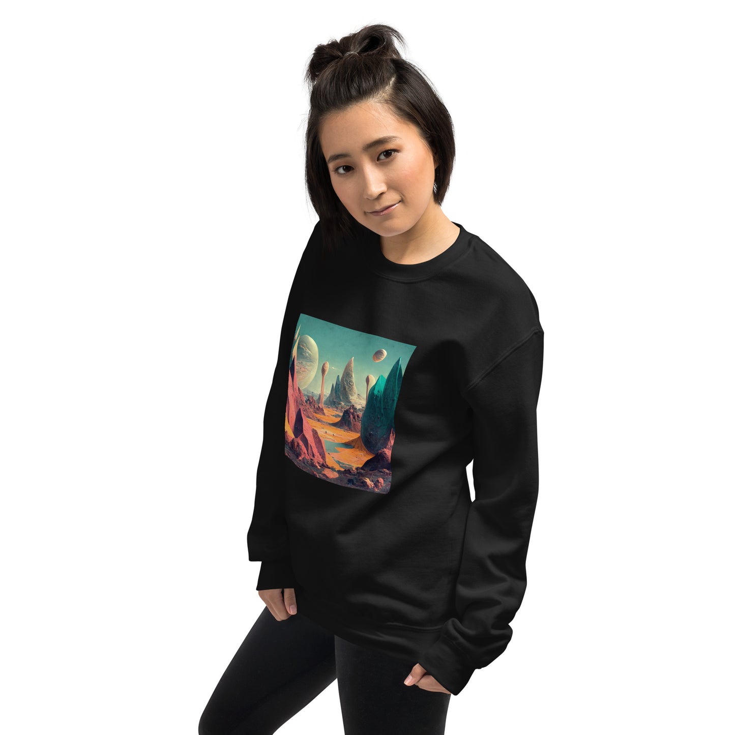 Sweatshirt Unisex / Air Spun Cotton / Exoplanet #3