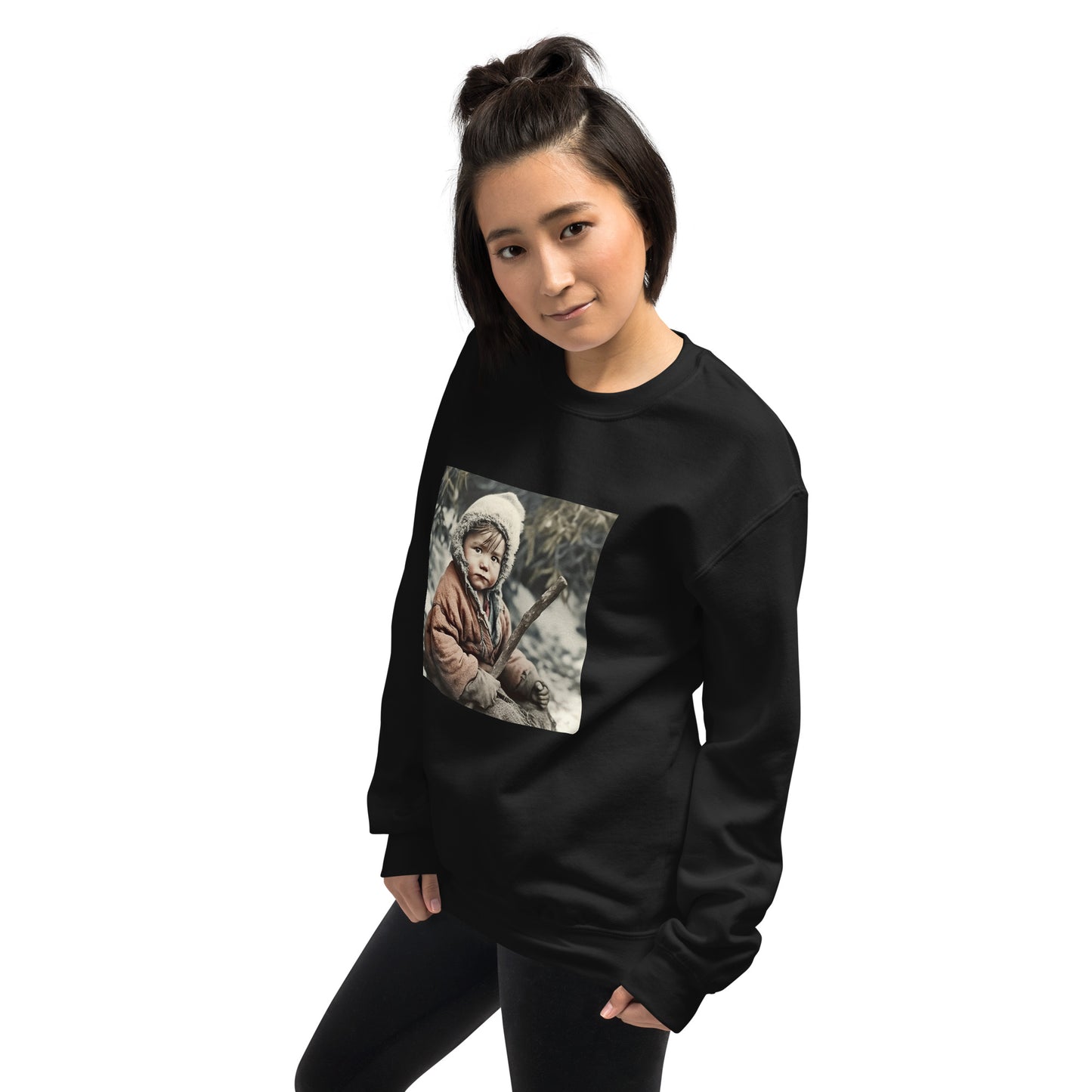 Sweatshirt Unisex / Air Spun Cotton / Portrait Ötzi Tisenjoch I