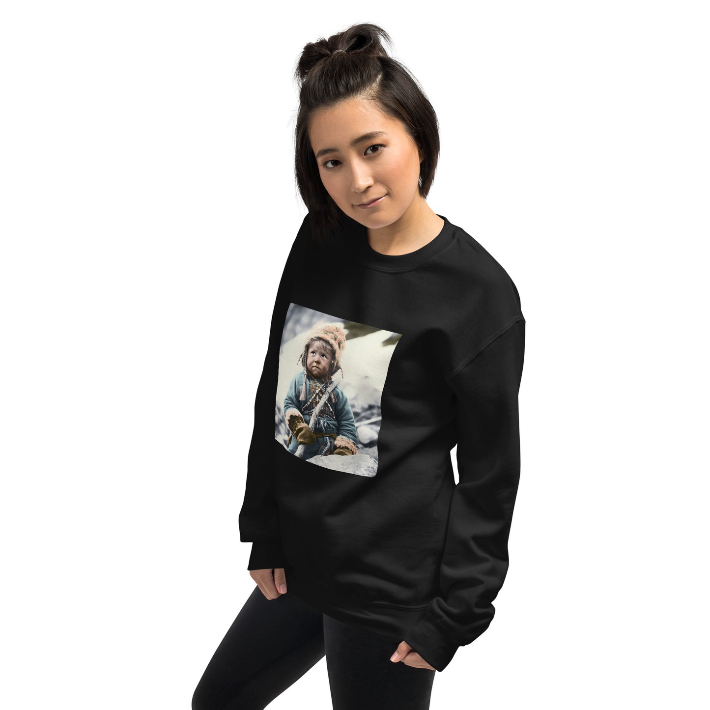 Sweatshirt Unisex / Air Spun Cotton / Portrait Ötzi Tisenjoch II