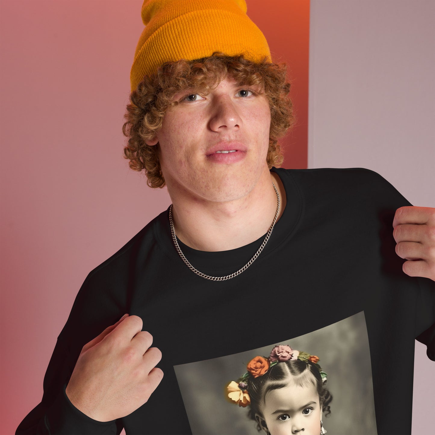 Sweatshirt Unisex / Air Spun Cotton / Portrait Magdalena Frida VIII