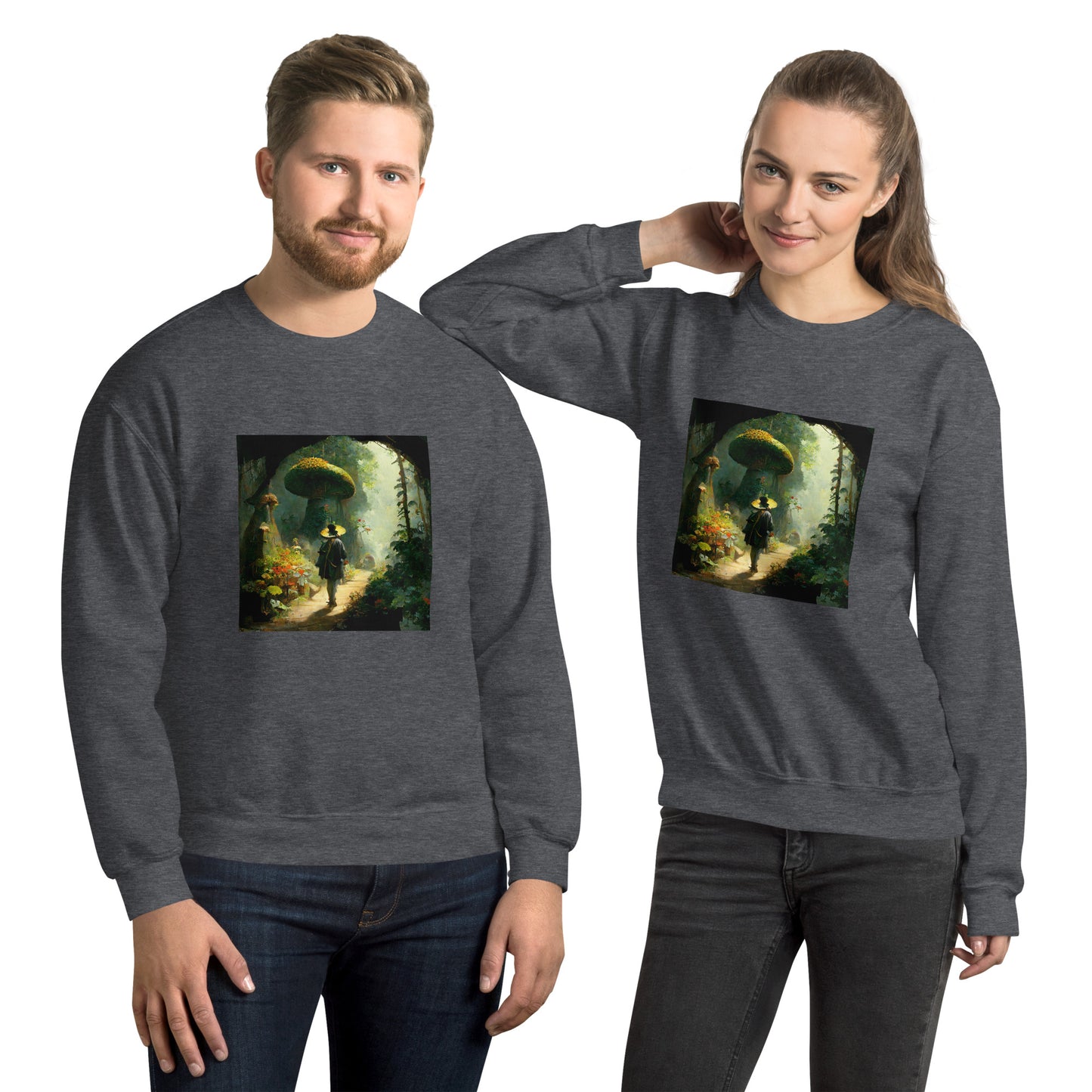 Sweatshirt Unisex / Air Spun Cotton / Fairytale Forest #2