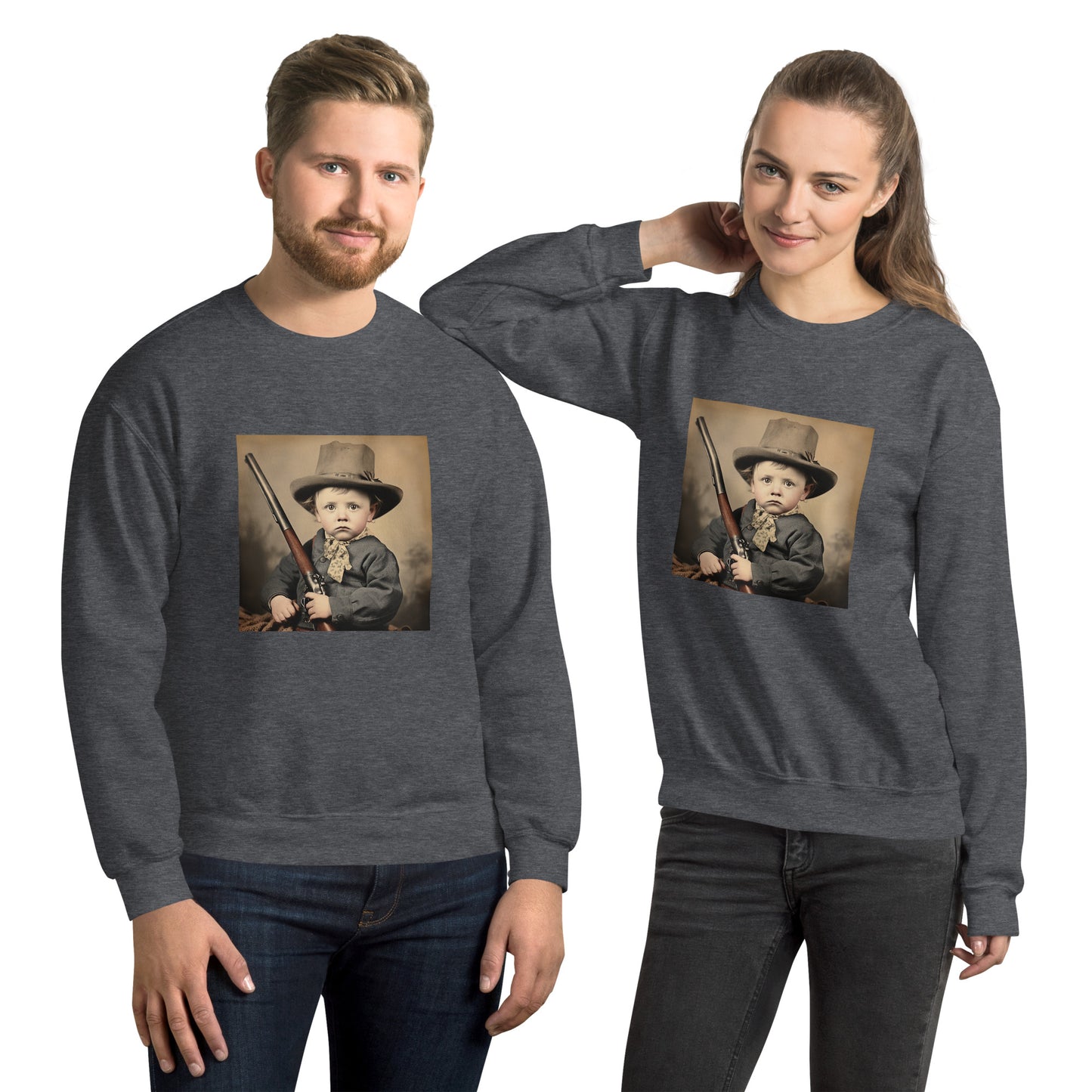 Sweatshirt Unisex / Air Spun Cotton / Portrait William 'Billy' Henry III