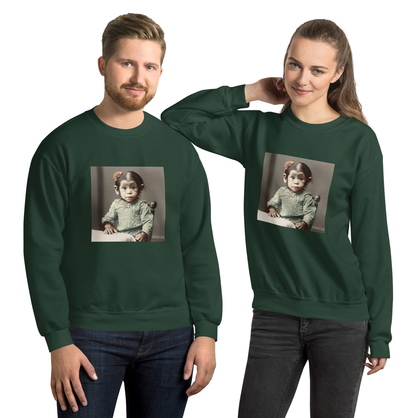 Sweatshirt Unisex / Air Spun Cotton / Portrait Lucy Dinkinesh I