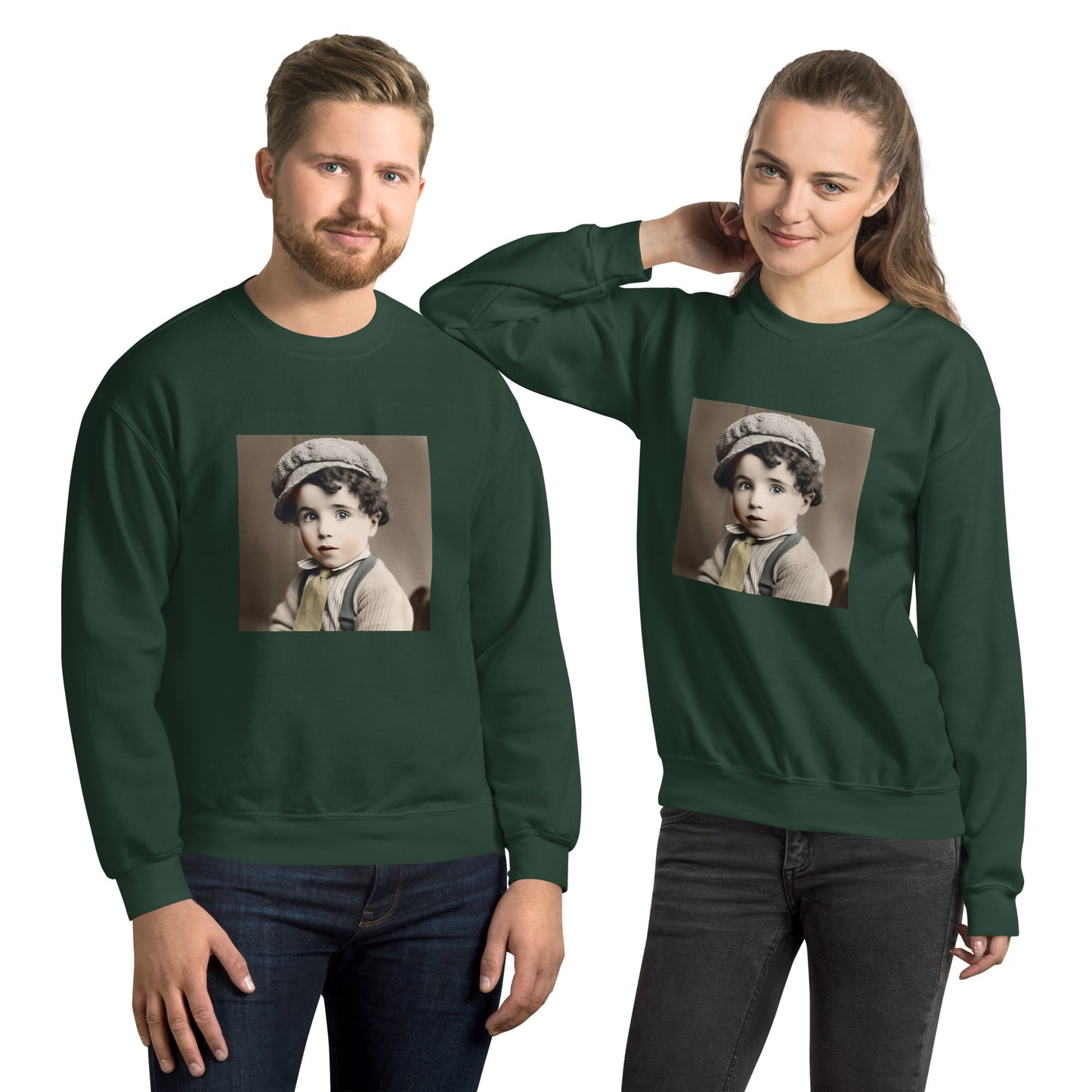 Sweatshirt Unisex / Air Spun Cotton / Portrait Charles 'Charlie' Spencer III