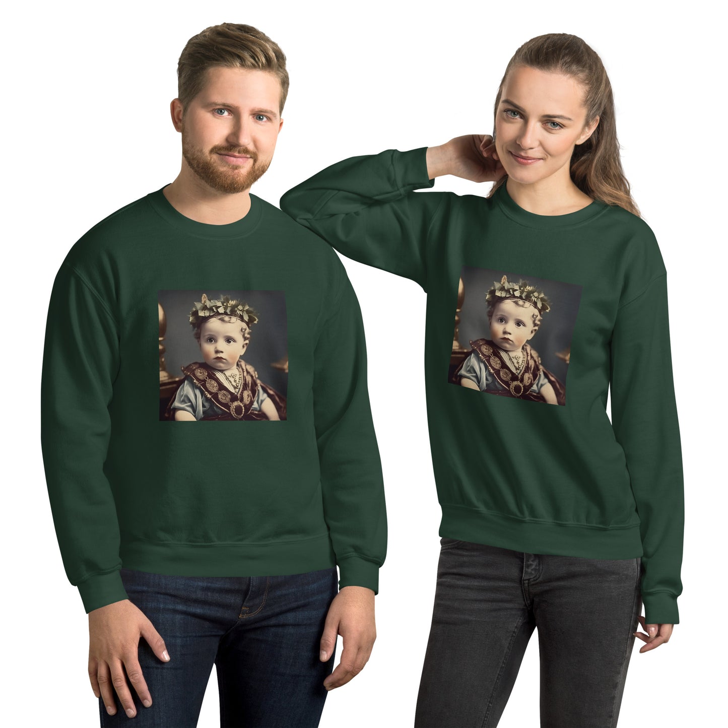 Sweatshirt Unisex / Air Spun Cotton / Portrait Gaius Julius I