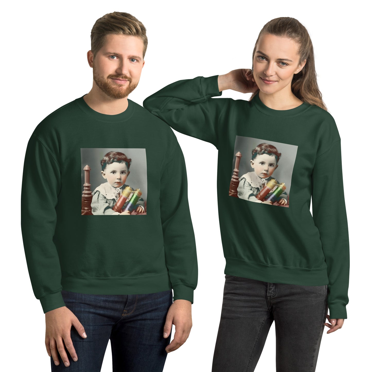 Sweatshirt Unisex / Air Spun Cotton / Portrait Nikola Milutin I