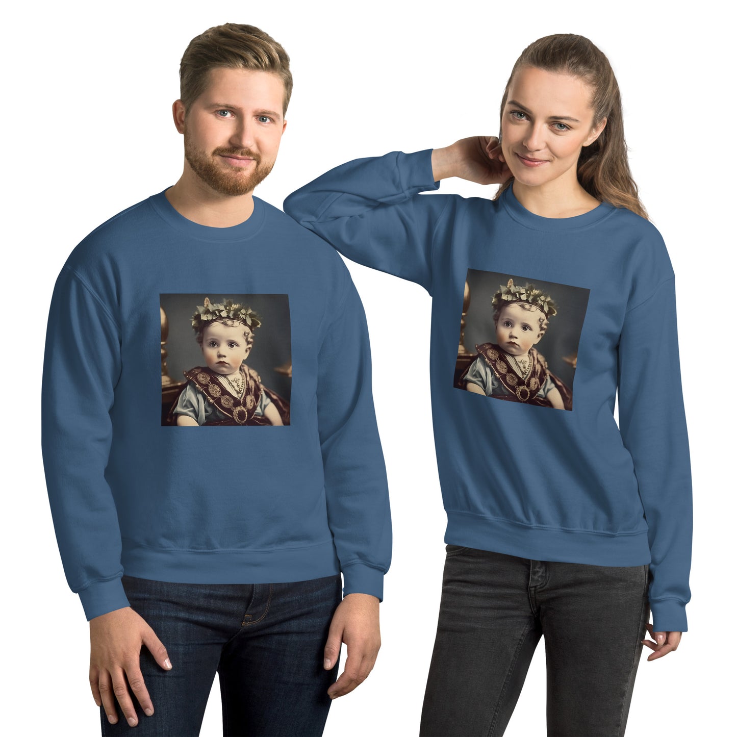 Sweatshirt Unisex / Air Spun Cotton / Portrait Gaius Julius I