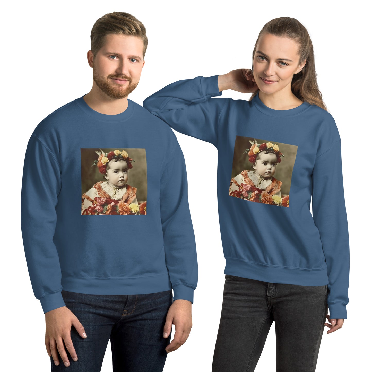 Sweatshirt Unisex / Air Spun Cotton / Portrait Magdalena Frida I