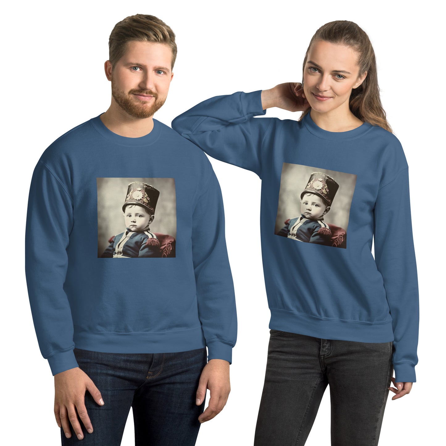 Sweatshirt Unisex / Air Spun Cotton / Portrait Napoleon Carlo III