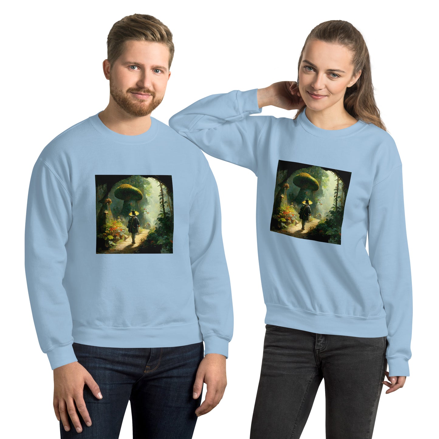 Sweatshirt Unisex / Air Spun Cotton / Fairytale Forest #2