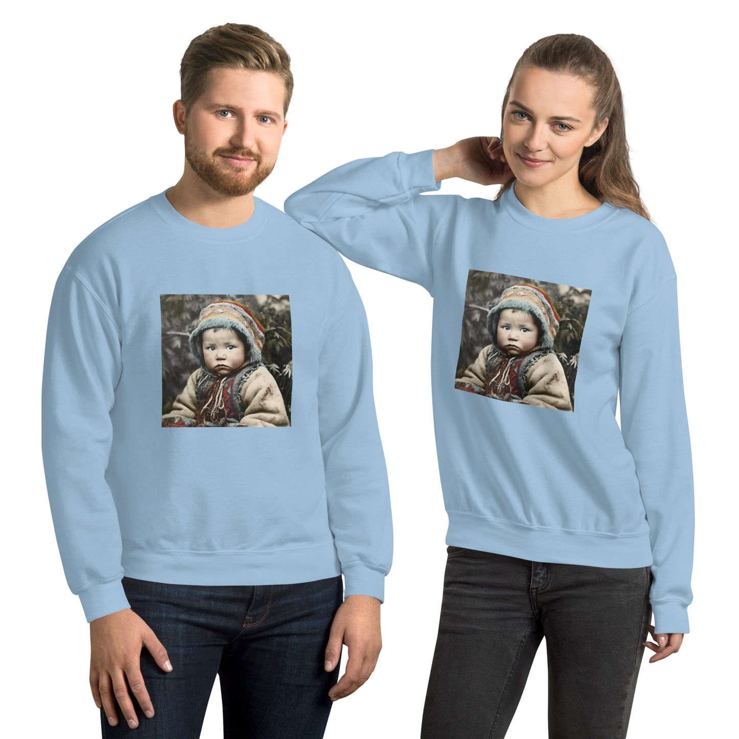 Sweatshirt Unisex / Air Spun Cotton / Portrait Koelbjerg Child I