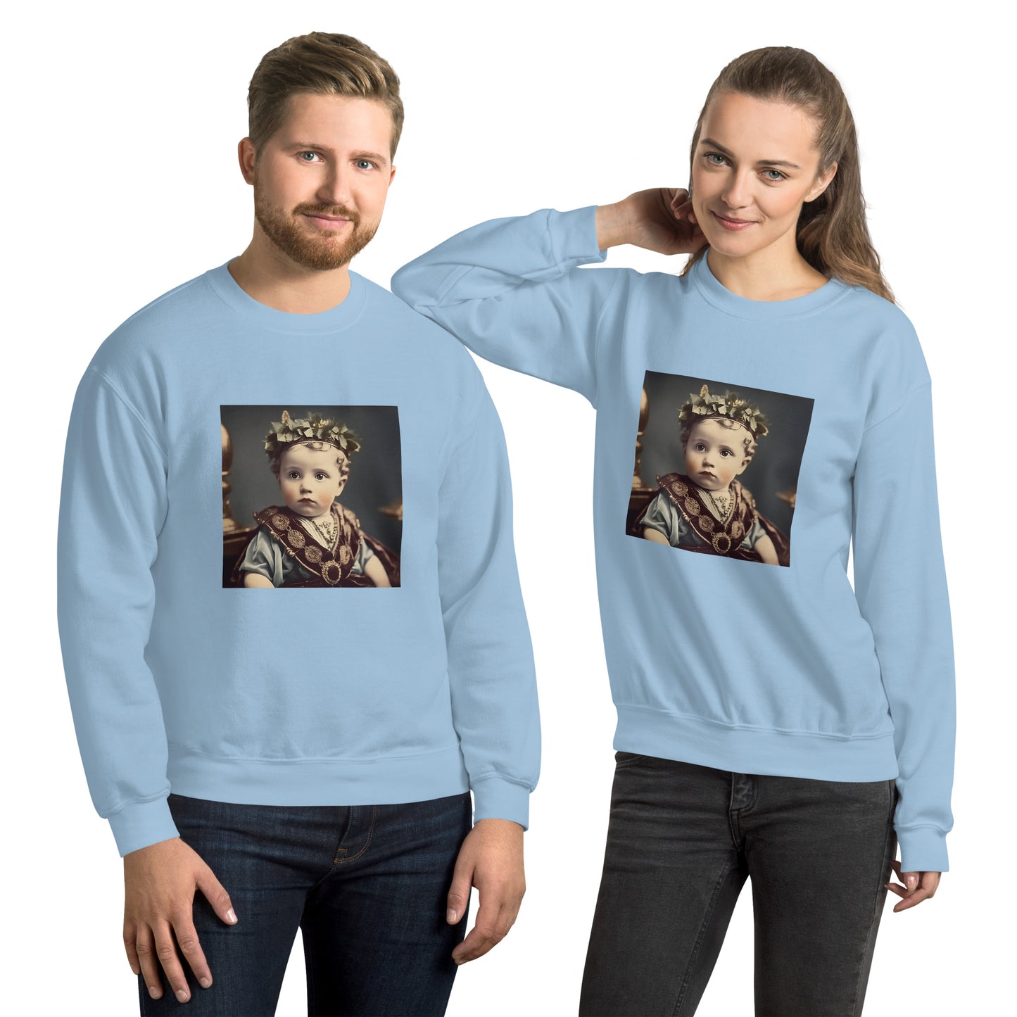 Sweatshirt Unisex / Air Spun Cotton / Portrait Gaius Julius I