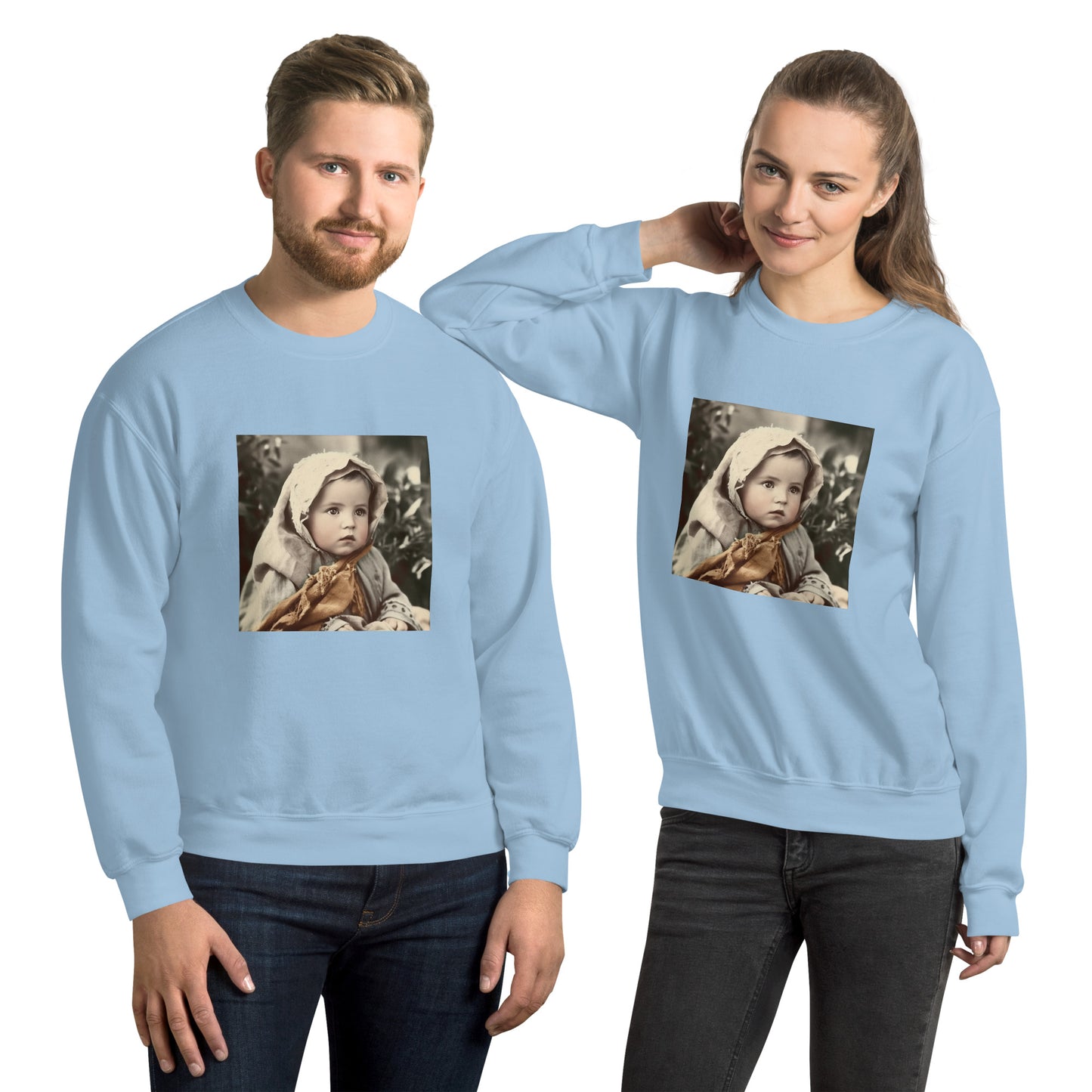 Sweatshirt Unisex / Air Spun Cotton / Portrait Jesus Nazareth I