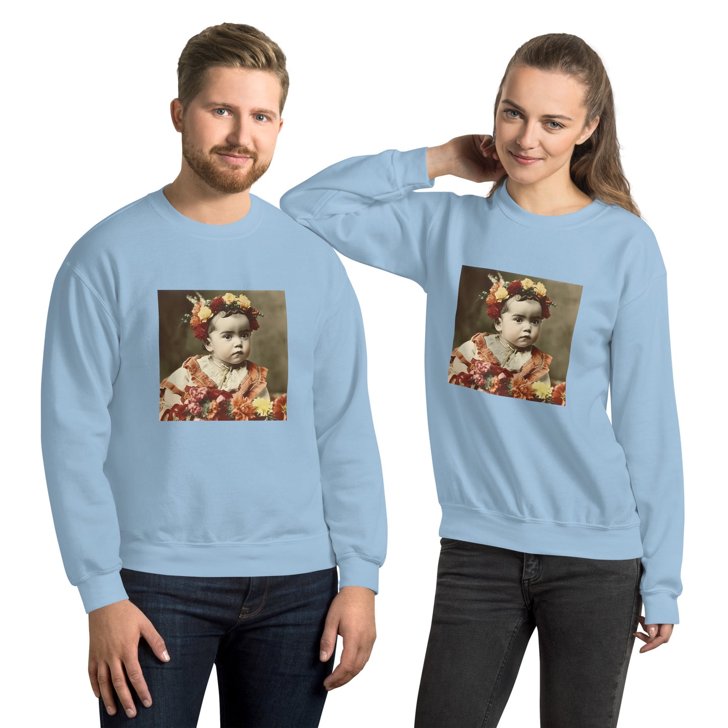 Sweatshirt Unisex / Air Spun Cotton / Portrait Magdalena Frida I