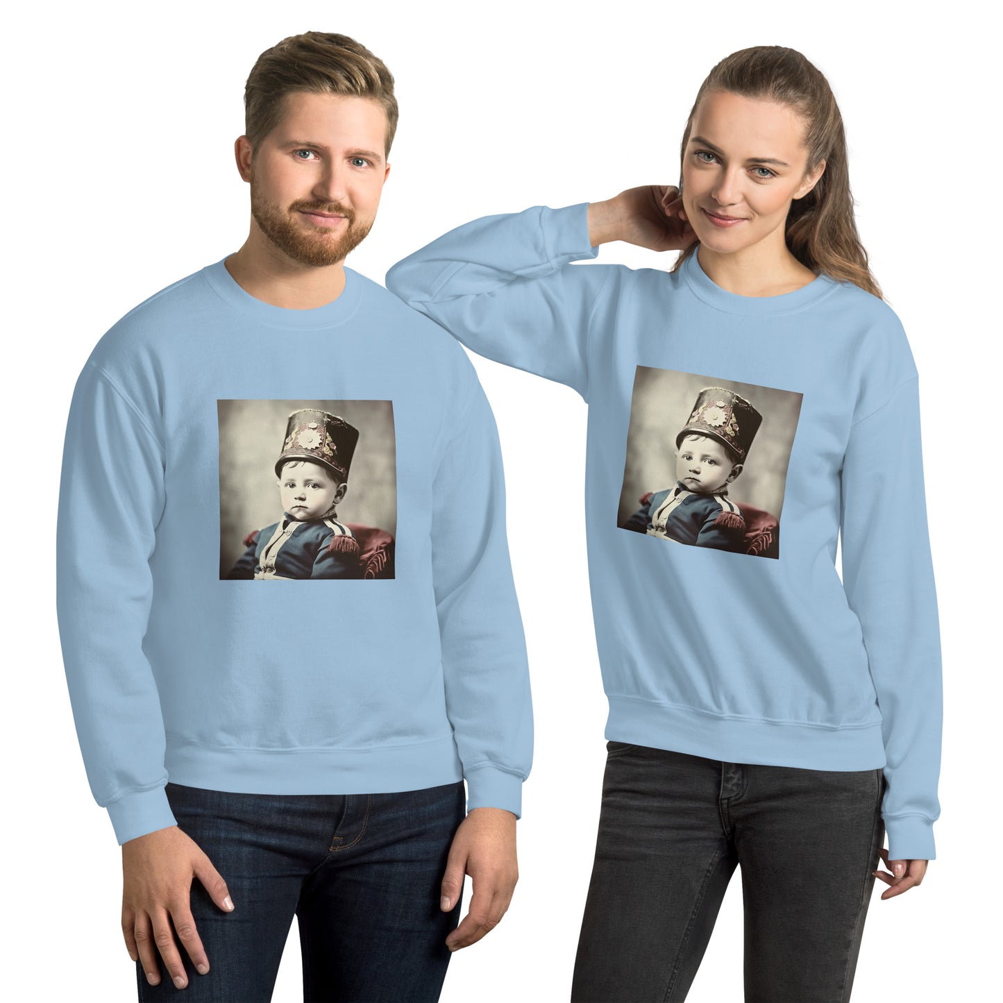 Sweatshirt Unisex / Air Spun Cotton / Portrait Napoleon Carlo III