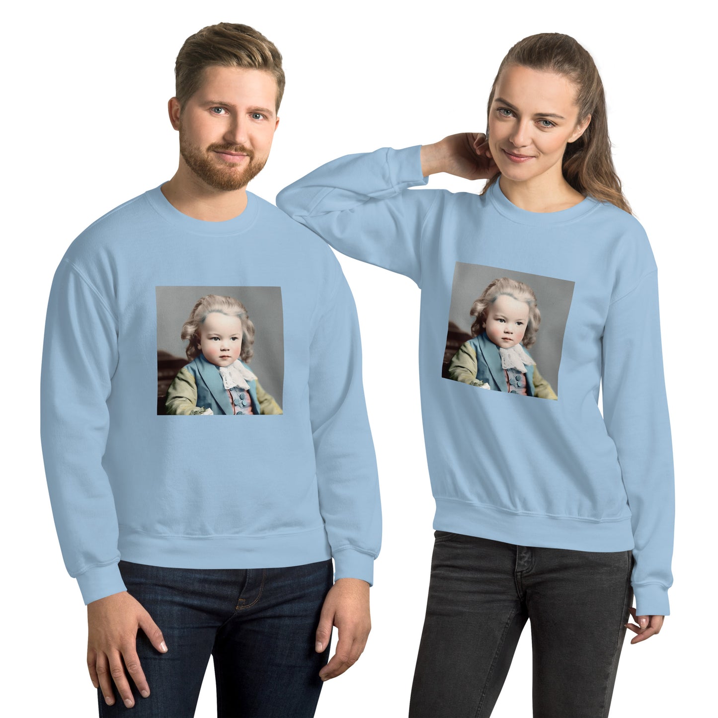 Sweatshirt Unisex / Air Spun Cotton / Portrait Johann Sebastian V