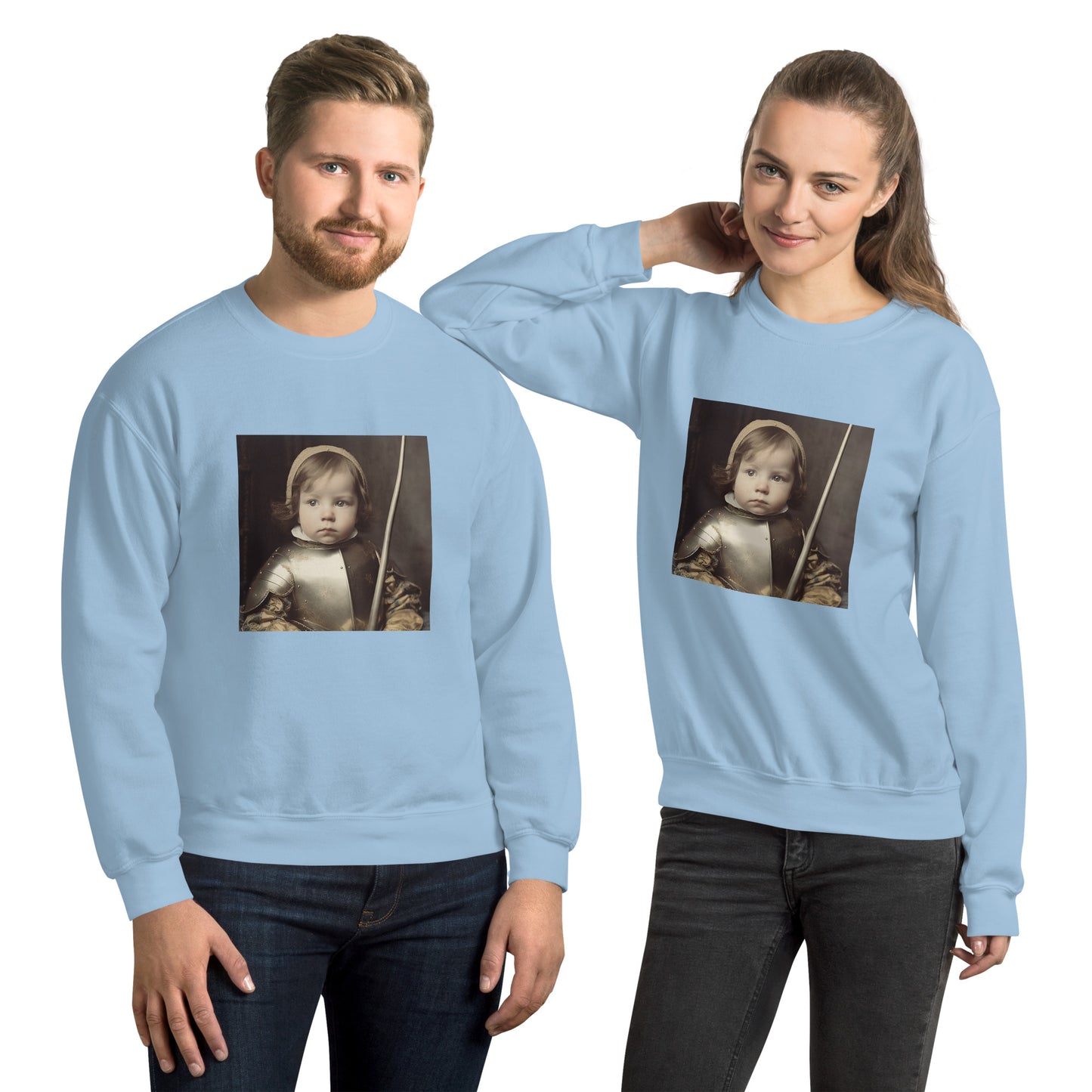 Sweatshirt Unisex / Air Spun Cotton / Portrait Jeanne 'Joan' Arc II