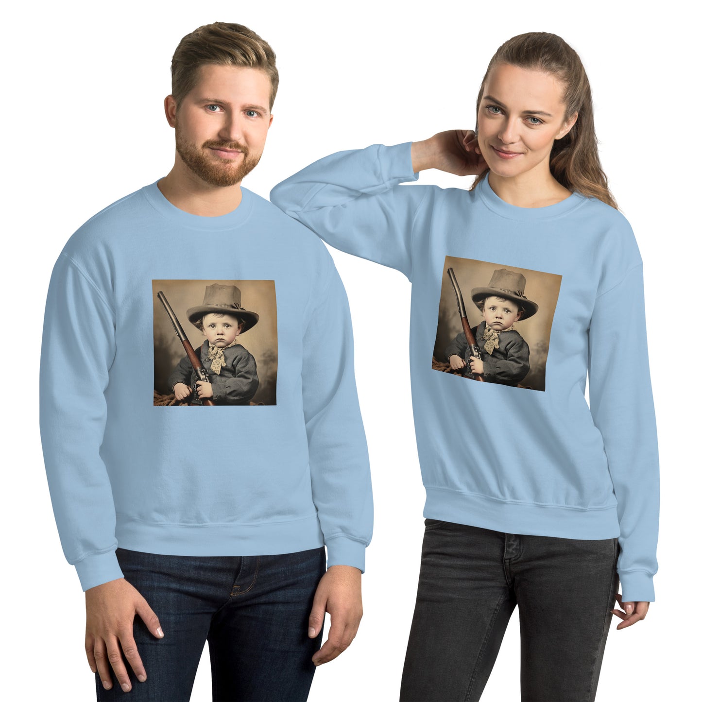 Sweatshirt Unisex / Air Spun Cotton / Portrait William 'Billy' Henry III